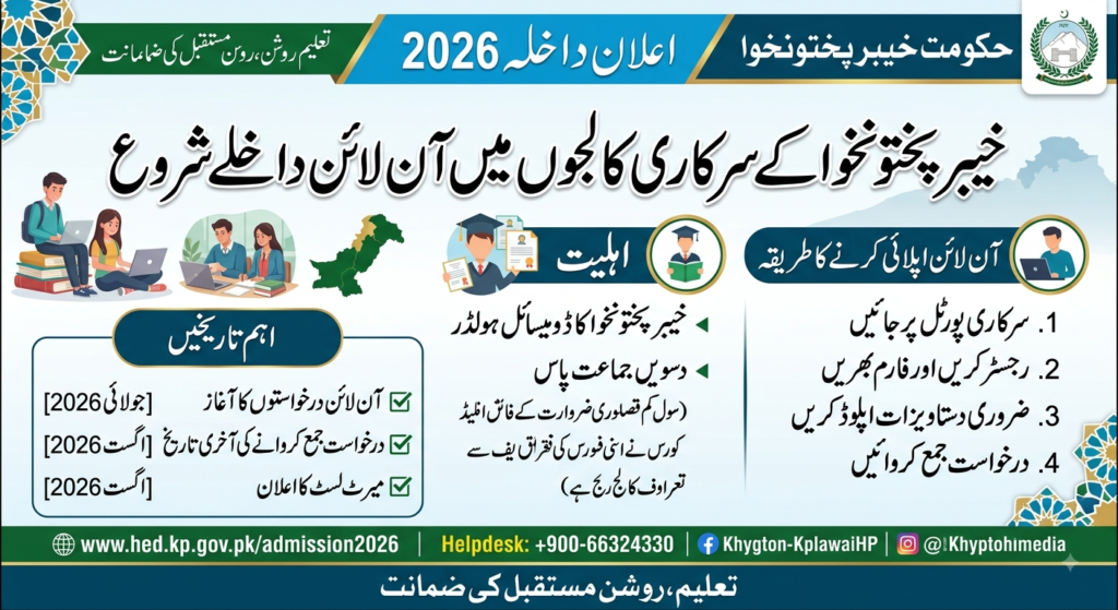 KP Government Colleges Online Admission Phase Open 2026: How to Apply, Eligibility, and Key Dates