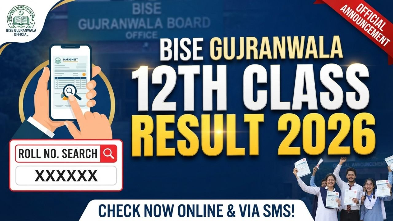 BISE Gujranwala 12th class result 2026